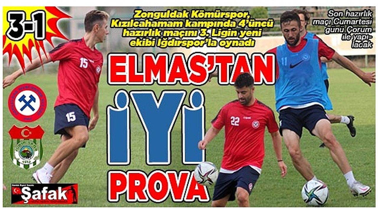 Zonguldak Kömürspor, hazırlık maçında Iğdırspor’u 3-1 yendi