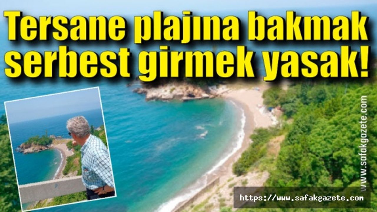 Tersane plajına bakmak serbest girmek yasak!