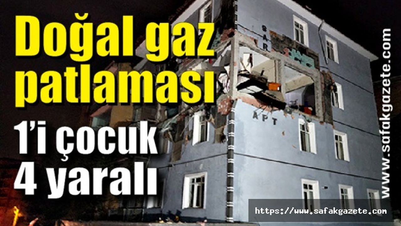 Doğal gaz bomba gibi patladı mahalleli sokağa döküldü