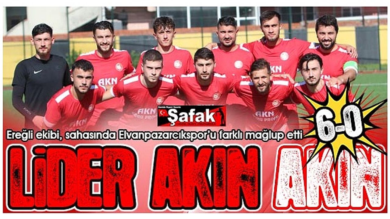 Lider Akınspor, 6’ncı haftayı 6 gollü galibiyetle kapattı: 6-0