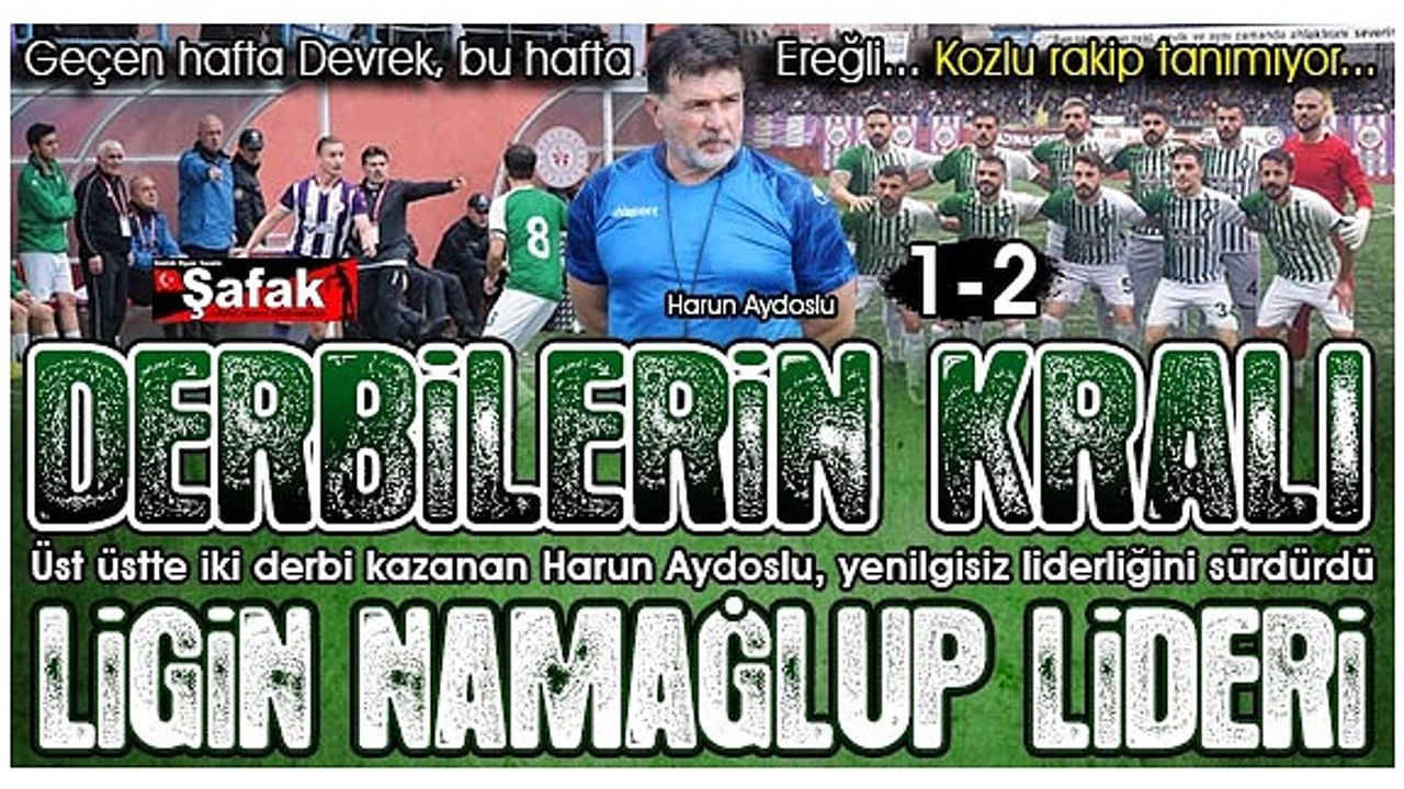 Bir derbi zaferi daha... Kozlu Belediyespor durdurulamıyor: 1-2