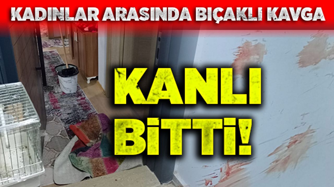 Kadınlar arasındaki bıçaklı kavga kanlı bitti!