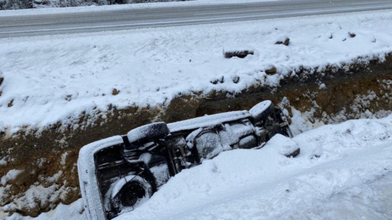 Zonguldak'ta kar yağışı etkili oldu