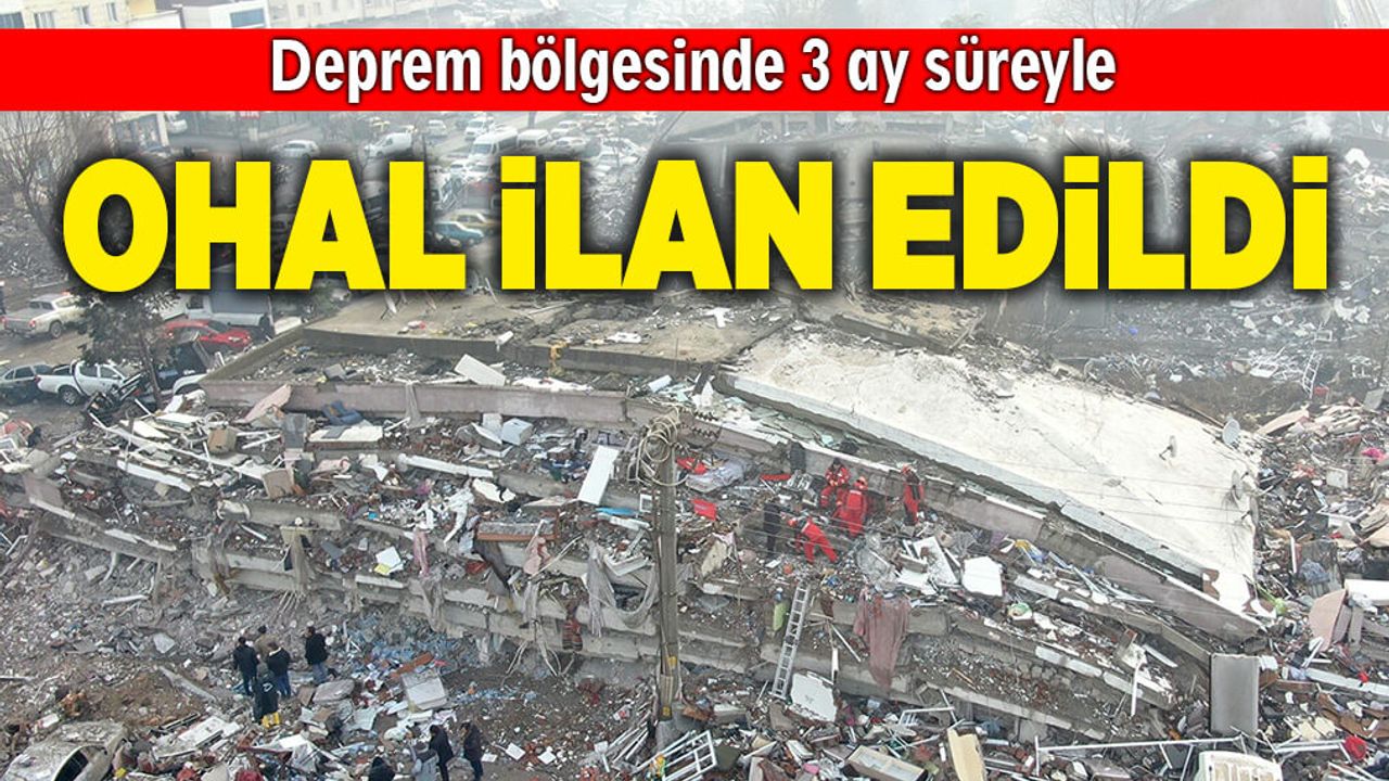Cumhurbaşkanı Erdoğan açıkladı: 10 İlde OHAL ilan edildi!