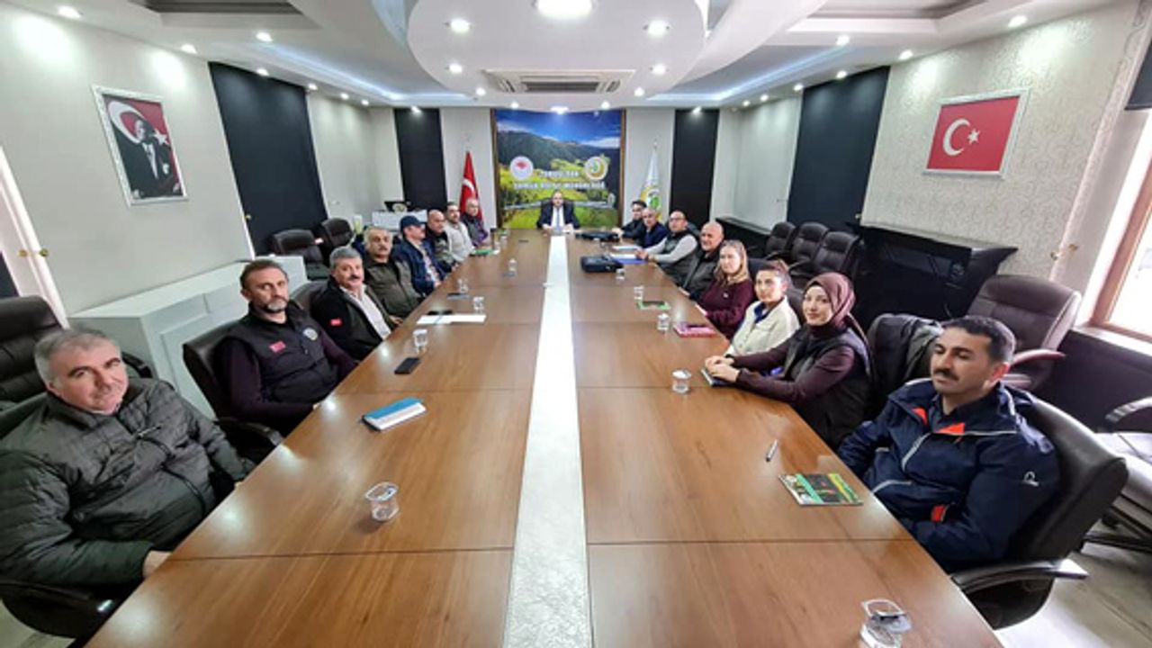 Orman Kadastro çalışmaları değerlendirme toplantısı yapıldı