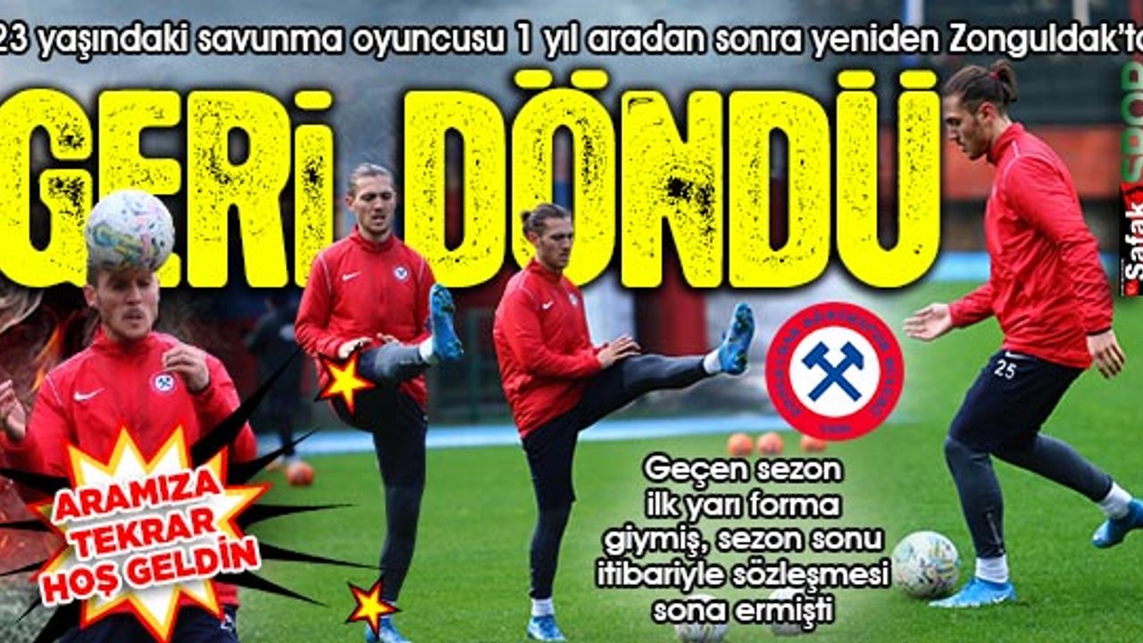Zonguldak Kömürspor’dan Osman Paşa sürprizi... Takımla antrenmanlara başladı