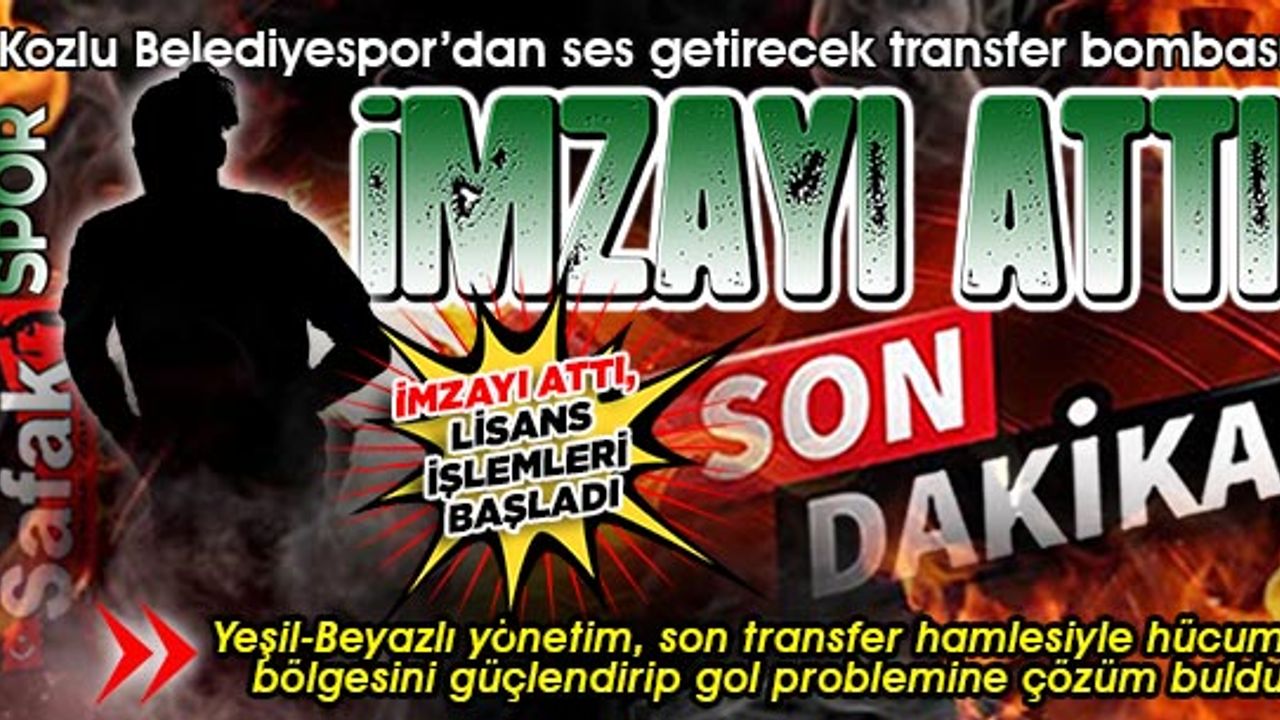 Zonguldak Kömürspor’da forma giymişti, Kozlu Belediyespor’a transfer oldu