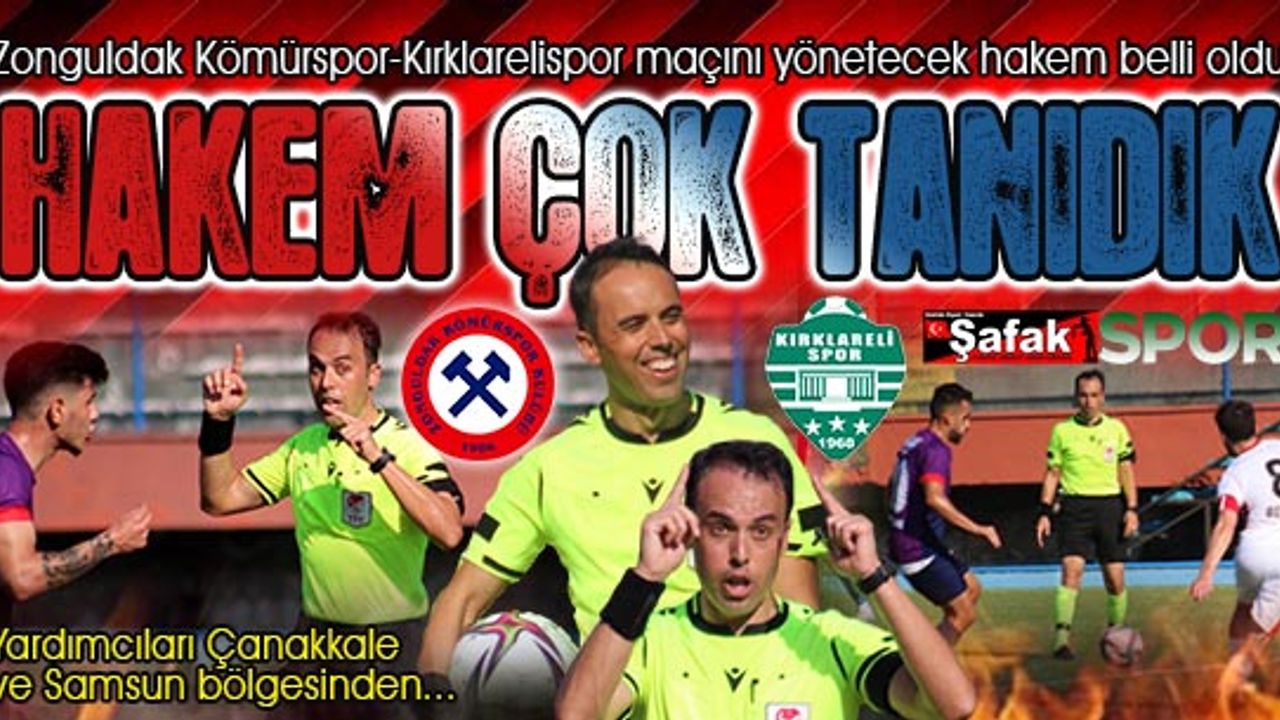 62 gün sonra yine aynı hakem! Zonguldak Kömürspor'la 5’inci kez