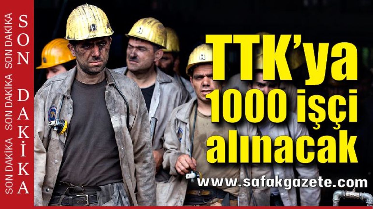 Cumhurbaşkanı Erdoğan’dan müjde TTK’ya işçi alınacak