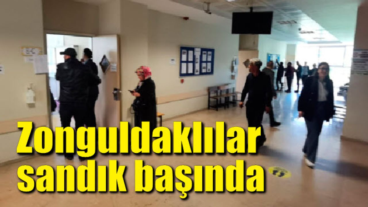 Zonguldak'ta halk sandık başında; cumhurbaşkanını seçiyor