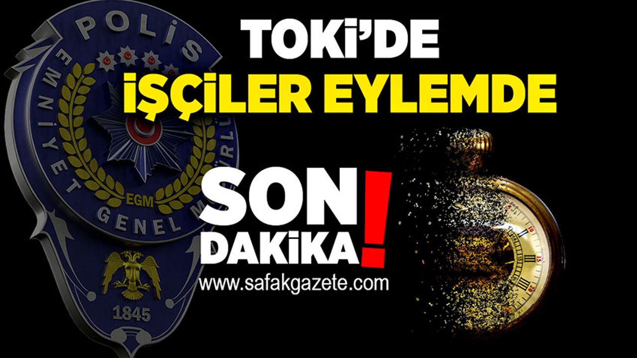 Zonguldak TOKİ’de işçilerden eylem