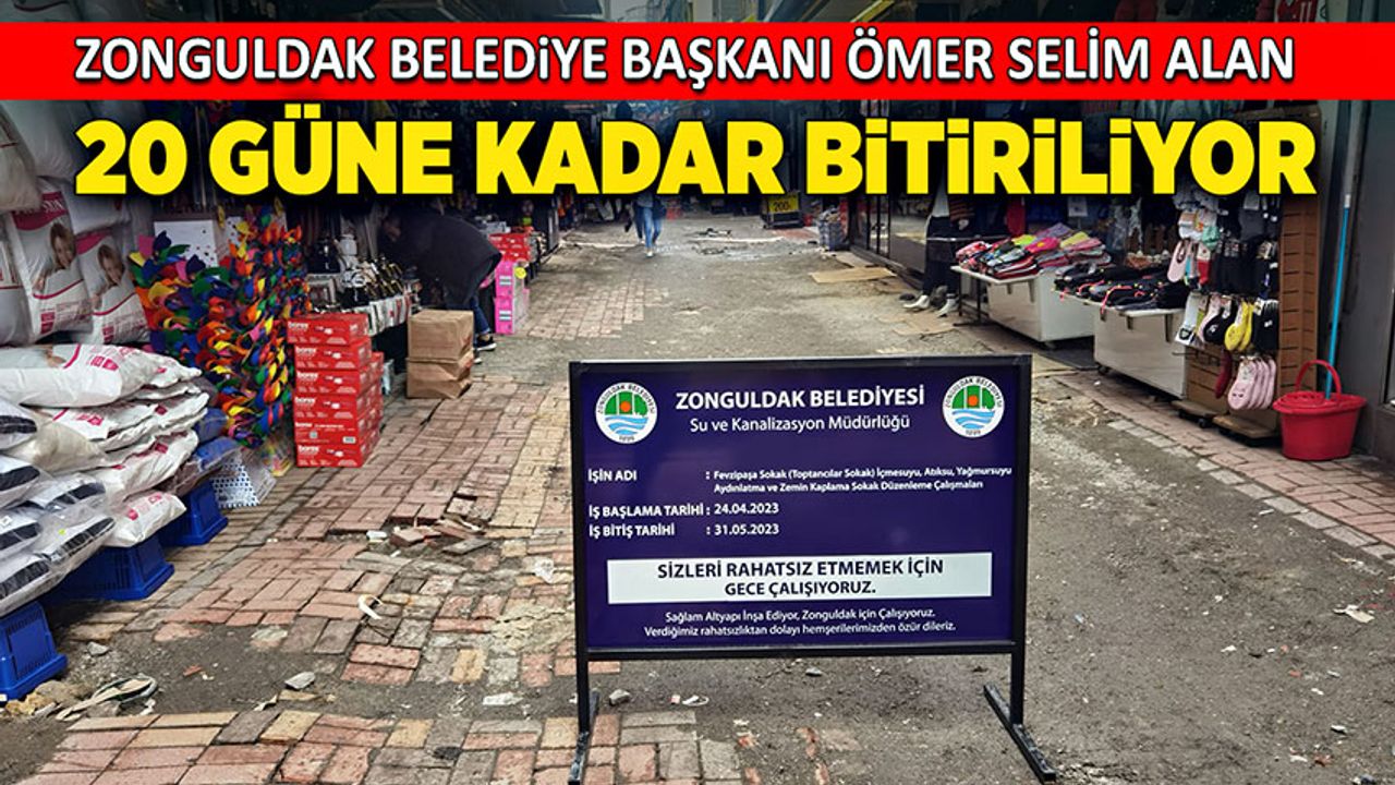 Belediye Başkanı Ömer Selim Alan:  20 güne kadar bitiriliyor