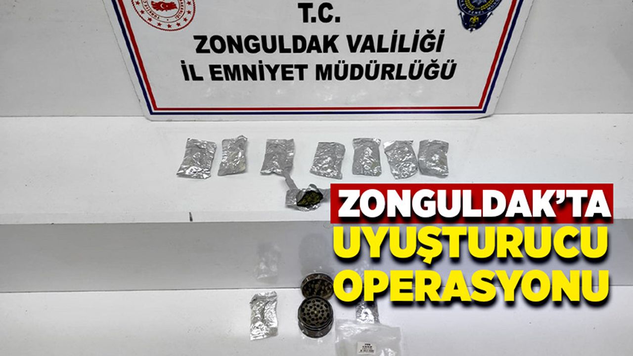 Zonguldak’ta uyuşturucu operasyonu düzenlendi, 1 tutuklama