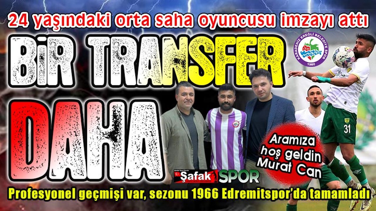 Ereğli Belediyespor’dan transfer üzerine transfer... Orta saha geldi