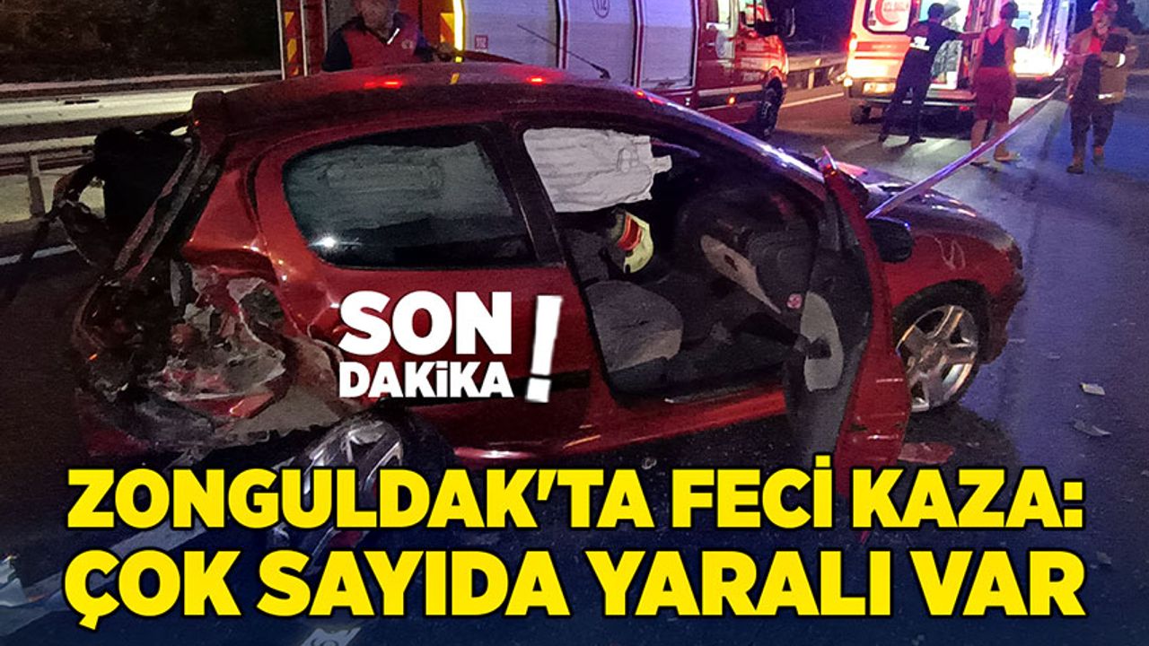 Zonguldak'ta feci kaza: çok sayıda yaralı var