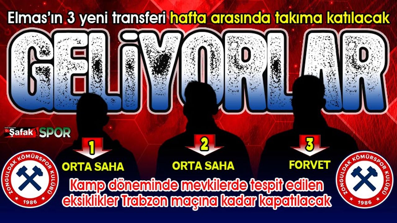 Zonguldak Kömürspor’da transfer hareketliliği... İki mevkiiye üç takviye!