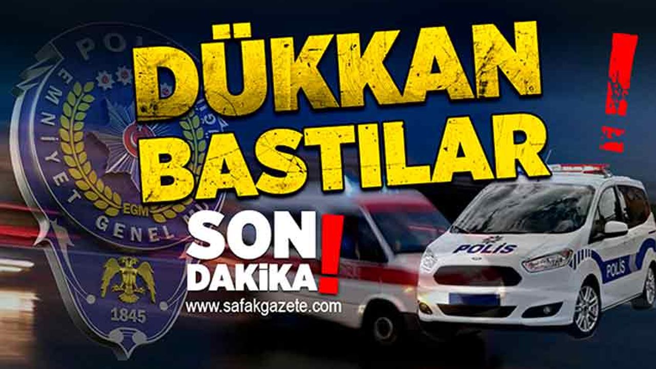Zonguldak’ta dükkân bastılar: 1 yaralı!