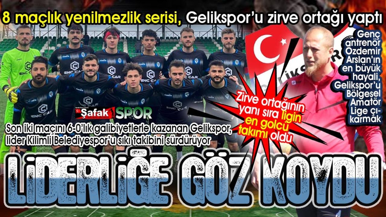 Zirve ortağı Gelikspor 6-0’ı seriye bağladı... Ligin en golcü takımı oldu