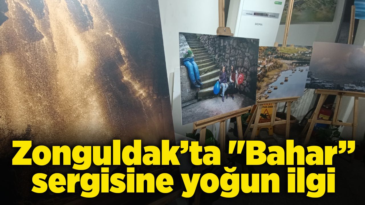 Zonguldak’ta "Bahar” sergisine yoğun ilgi