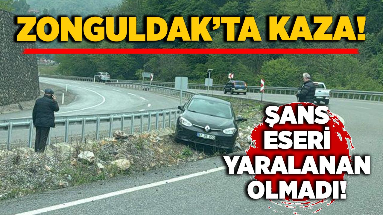 Zonguldak’ta kaza: Şans eseri yaralanan olmadı!