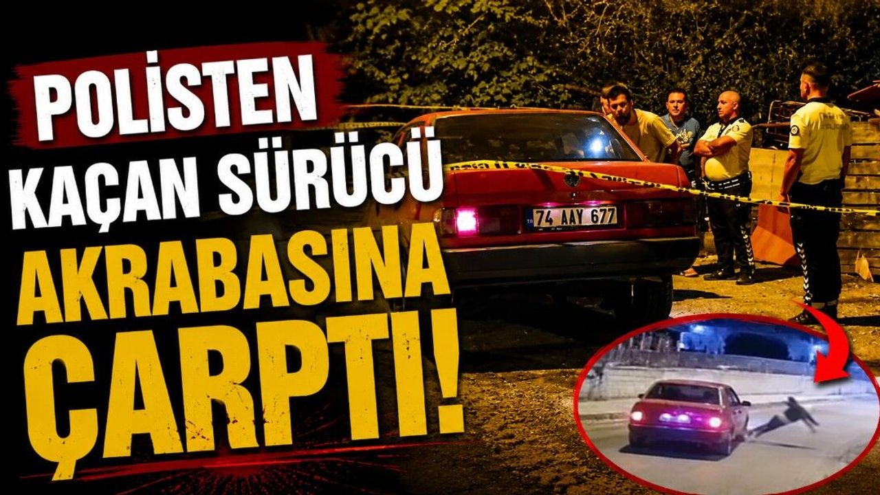 Polisten kaçan ehliyetsiz sürücü akrabasına çarptı: 2 yaralı