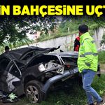 Evin bahçesine uçtu!