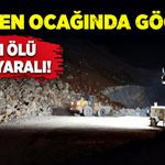 Maden ocağında göçük: 1 ölü 3 yaralı!