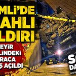 Kilimli'de seyir halindeki araca ateş açıldı!