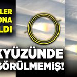 Görenler gözlerine inanamadı! Gökyüzünde esrarengiz ışık!