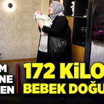Ölüm riskine rağmen, 172 kiloda bebek doğurdu