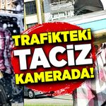 Trafikteki taciz kamerada!