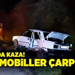 Bolu’da iki otomobil çarpıştı!