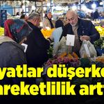Halk pazarında fiyatlar düşerken, hareketlilik arttı