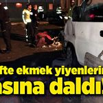 Tır köfte ekmek yiyenlerin arasına daldı!
