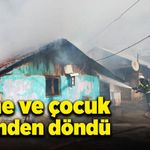 Anne ve çocuk ölümden döndü!