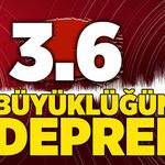 AFAD duyurdu: 3.6 büyüklüğünde deprem