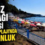 Deniz yasagi öncesi Kapuz Plajı’nda yoğunluk