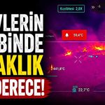 Yangının sıcaklığı termal kameralarla ölçüldü