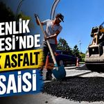 Milli Egemenlik Caddesi'nde sıcak asfalt mesaisi