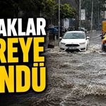Amasra'da sağanak kabusu: Sokaklar dereye döndü