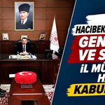Vali Hacıbektaşoğlu, Gençlik ve Spor İl Müdürü Hacı'yı kabul etti
