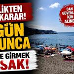 Zonguldak’ta Denize Girişler 4 Gün Yasaklandı!