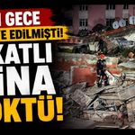 Dün gece tahliye edilen 6 katlı bina bugün çöktü