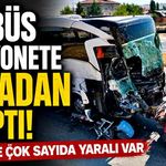 Otobüs Kamyonete Arkadan Çarptı! Ölü Ve Çok Sayıda Yaralı Var