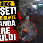 Asansörde dehşet! İşçiyle birlikte bir anda yere çakıldı