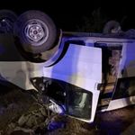 Minibüs şarampole yuvarlandı: 5 yaralı