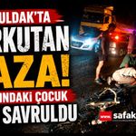 Zonguldak'ta Korkutan Kaza! 15 Yaşındaki Çocuk Yola Savruldu