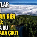 Bulutlar şehri yorgan bibi örttü: Ortaya bu manzara çıktı