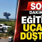 Yalova'da F-16 uçağı düştü; Pilot atlayarak kurtuldu