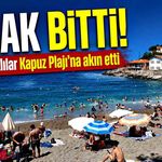 Deniz yasağı bitti, Zonguldaklılar Kapuz Plajı’na akın etti